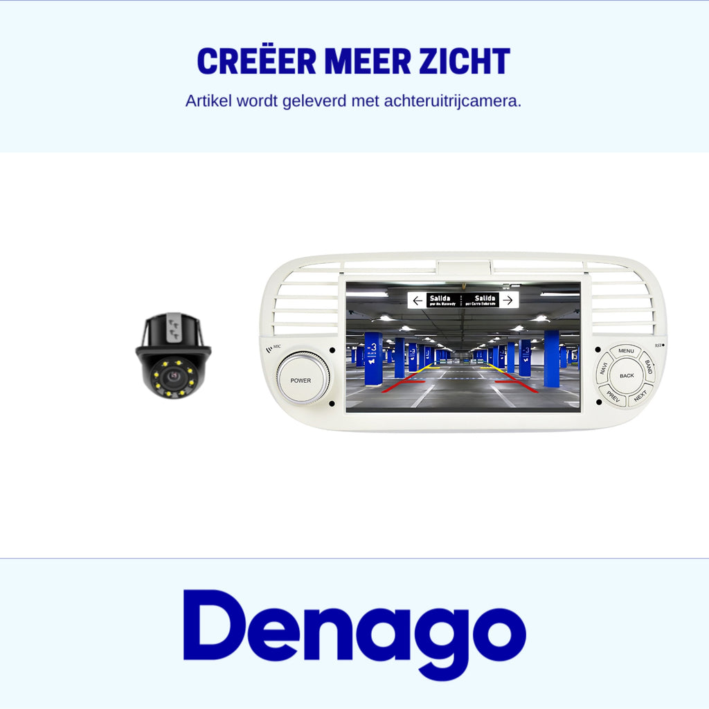 Denago DNG-1123W multimediasysteem voor Fiat 500 en 500 Abarth (2007–2015), afbeelding 9