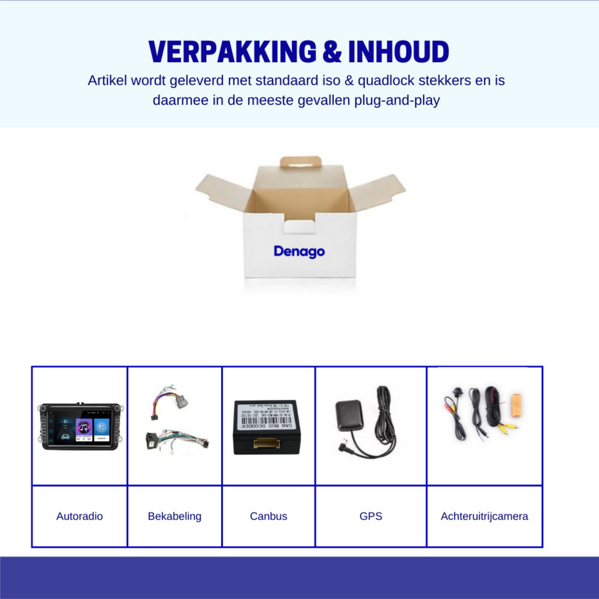 Denago DNG-0811 multimediasysteem voor Volkswagen Caddy, Eos, Golf 5 en meer (2003–2015), afbeelding 10