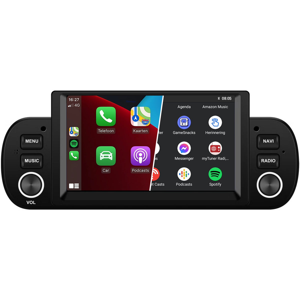 Denago DNG-1124 multimediasysteem voor Fiat Panda (2012–2020)