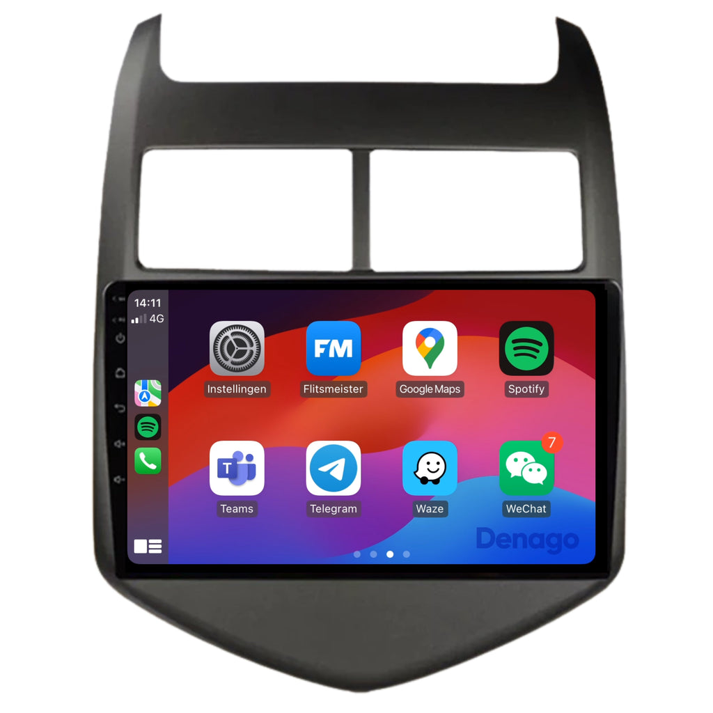 Denago DNG-A129 multimediasysteem voor Chevrolet Aveo (2013–2015)