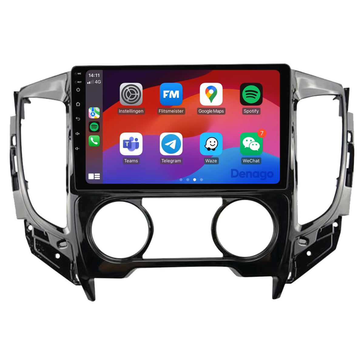 Denago DNG-A285 multimediasysteem voor Mitsubishi Triton (2015–2018)