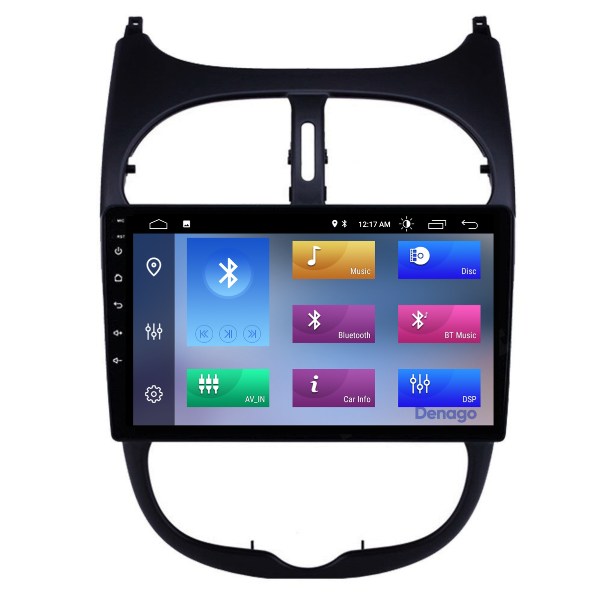 Denago DNG-A07 multimediasysteem voor Peugeot 206 (1998–2009), afbeelding 4