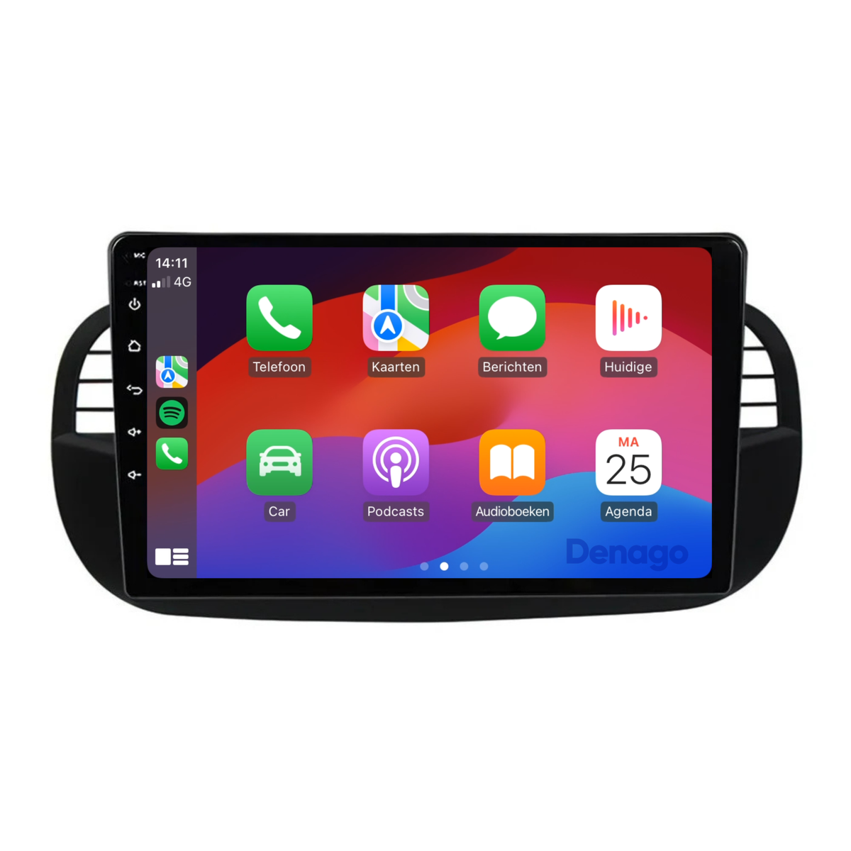Denago DNG-A66 multimediasysteem voor Fiat 500 (2007–2015), afbeelding 4