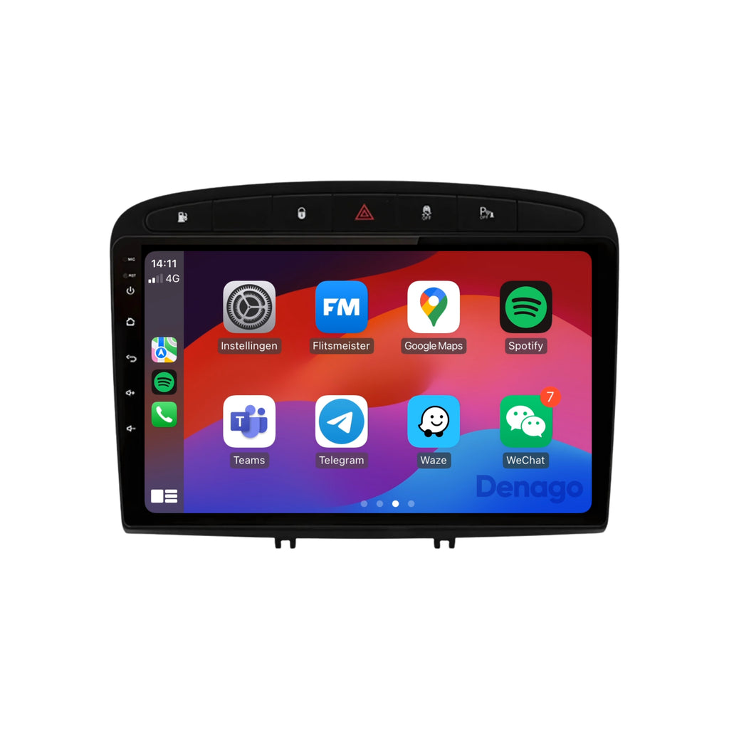 Denago DNG-A242 multimediasysteem voor Peugeot 308 en 408 (2007–2013)