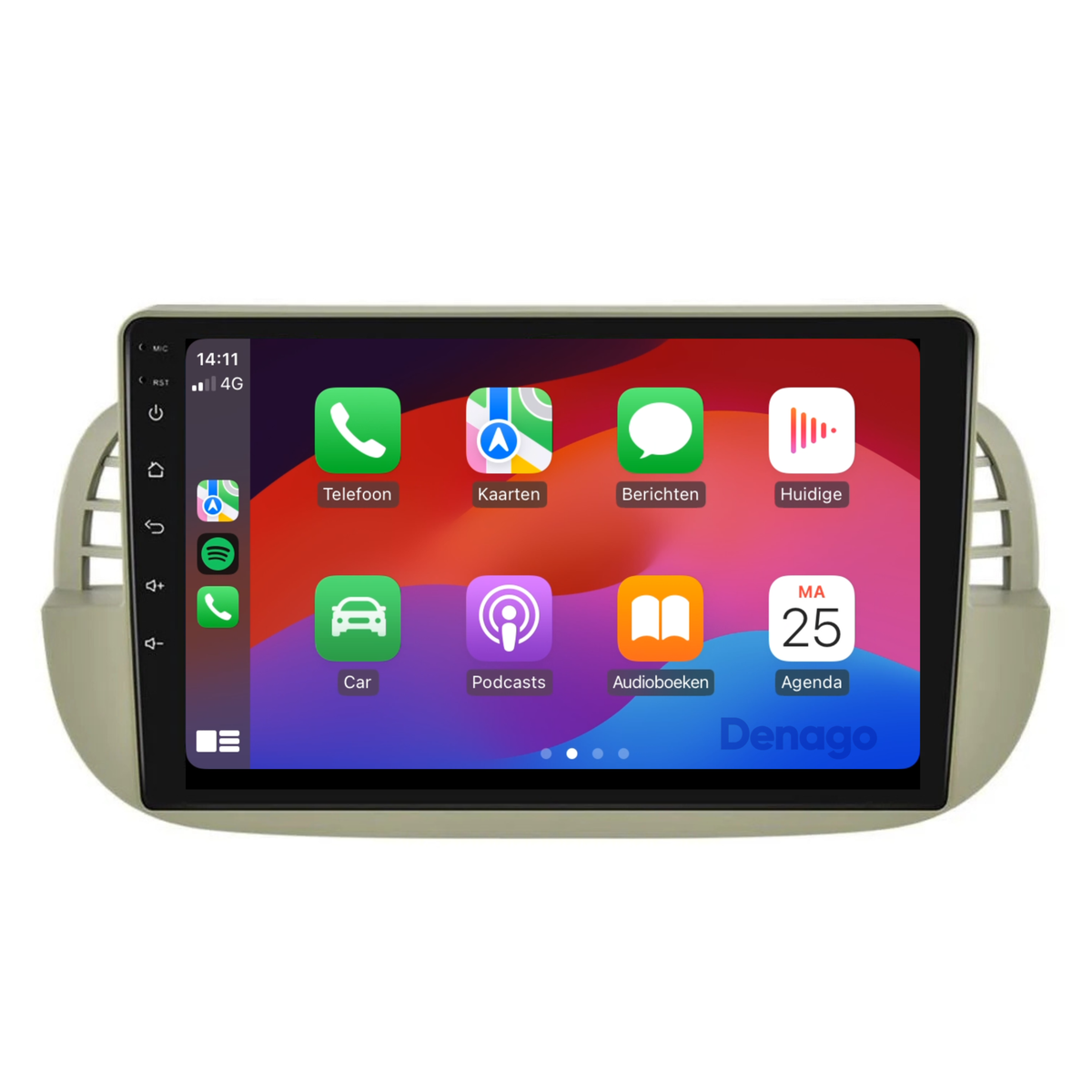 Denago DNG-A54 multimediasysteem voor Fiat 500 (2007–2015)