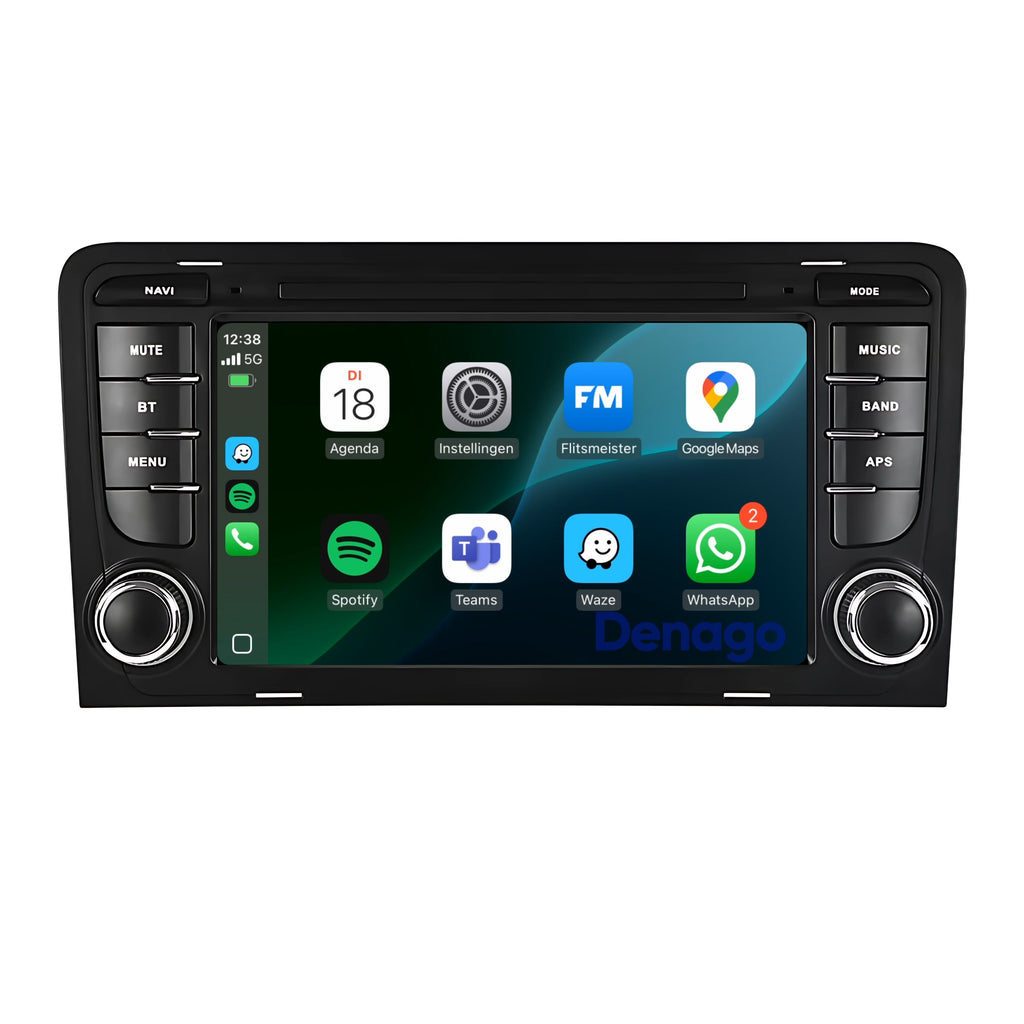 Denago DNG-0764 multimediasysteem voor Audi A3, RS3 en S3 (2004–2013), afbeelding 2