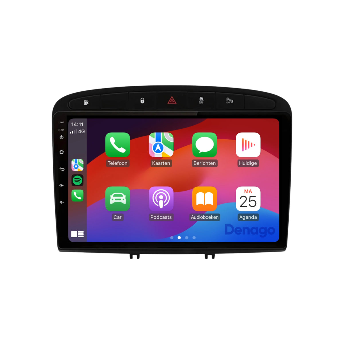 Denago DNG-A242 multimediasysteem voor Peugeot 308 en 408 (2007–2013), afbeelding 4