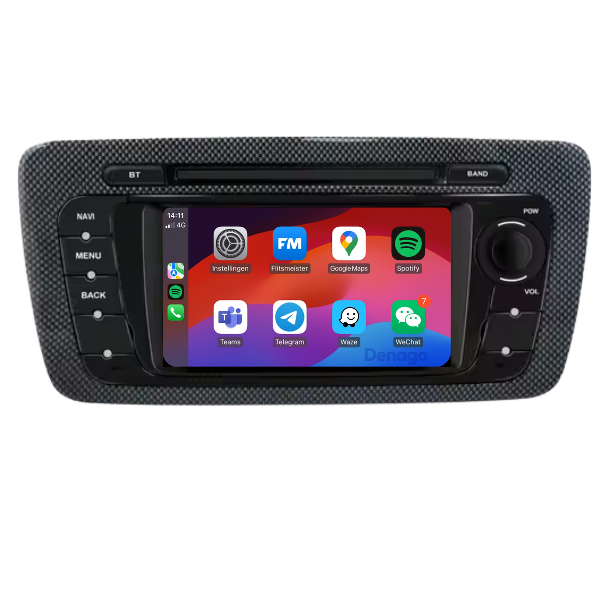 Denago DNG-1153 multimediasysteem voor Seat Ibiza (2008–2014), afbeelding 2
