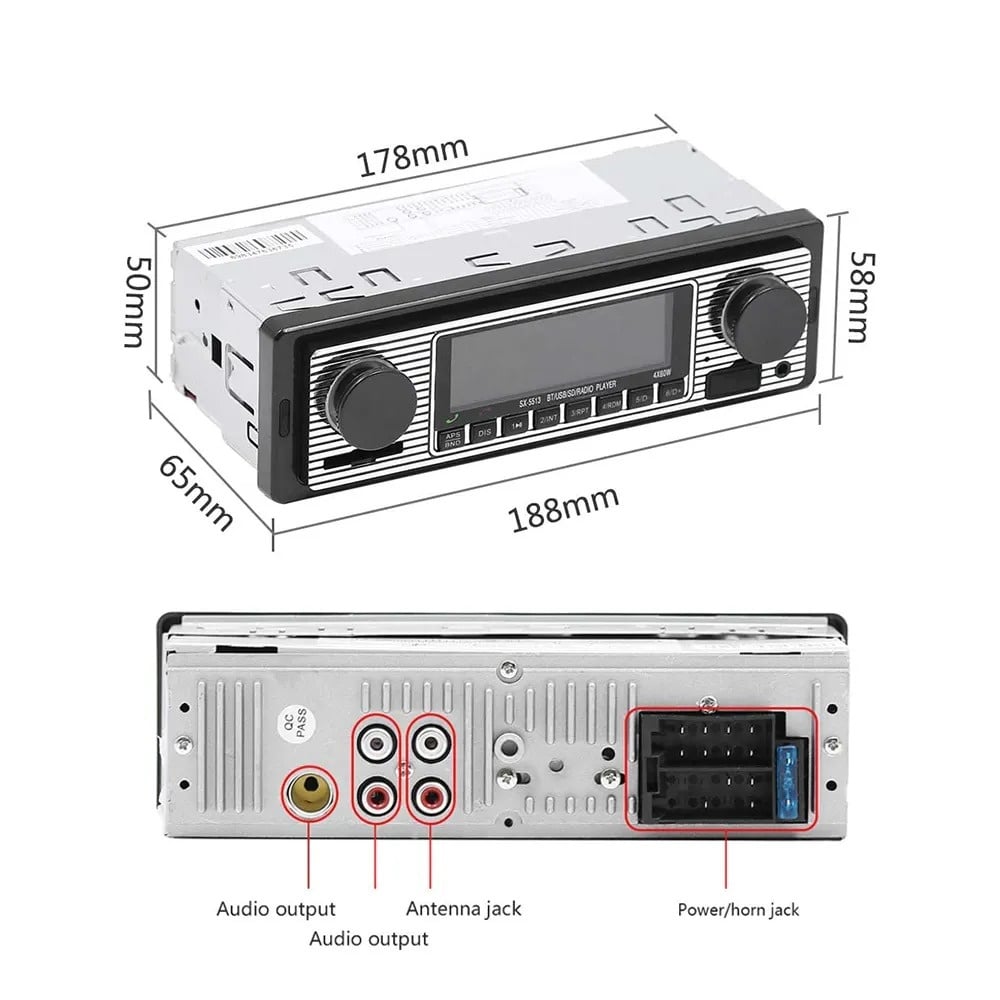 Denago DNG-371S universele 1-DIN autoradio, afbeelding 4