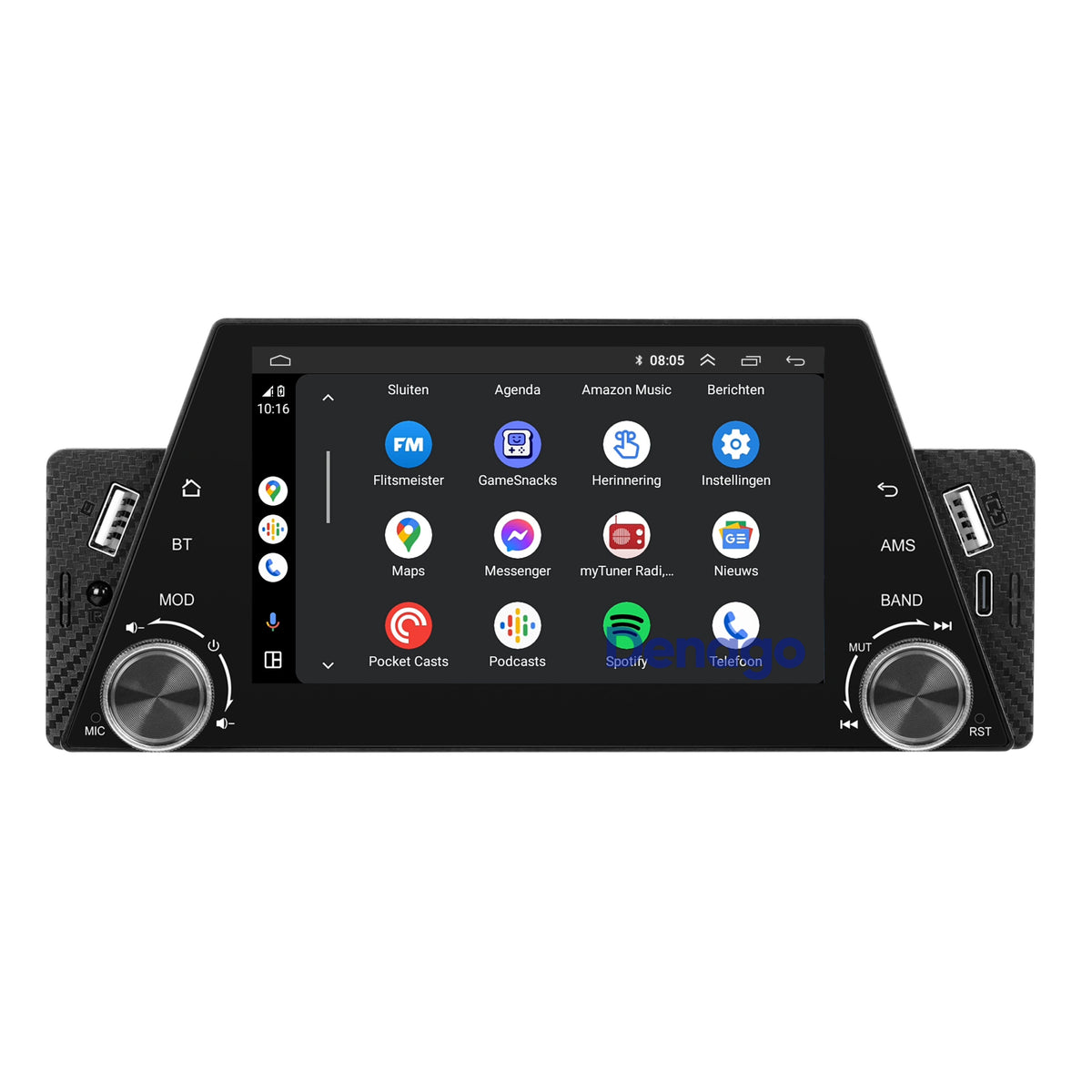 Denago DNG-1691 universele 1-DIN autoradio, afbeelding 2