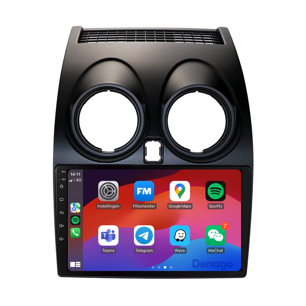 Denago DNG-A28 multimediasysteem voor Nissan Qashqai (2007–2013)