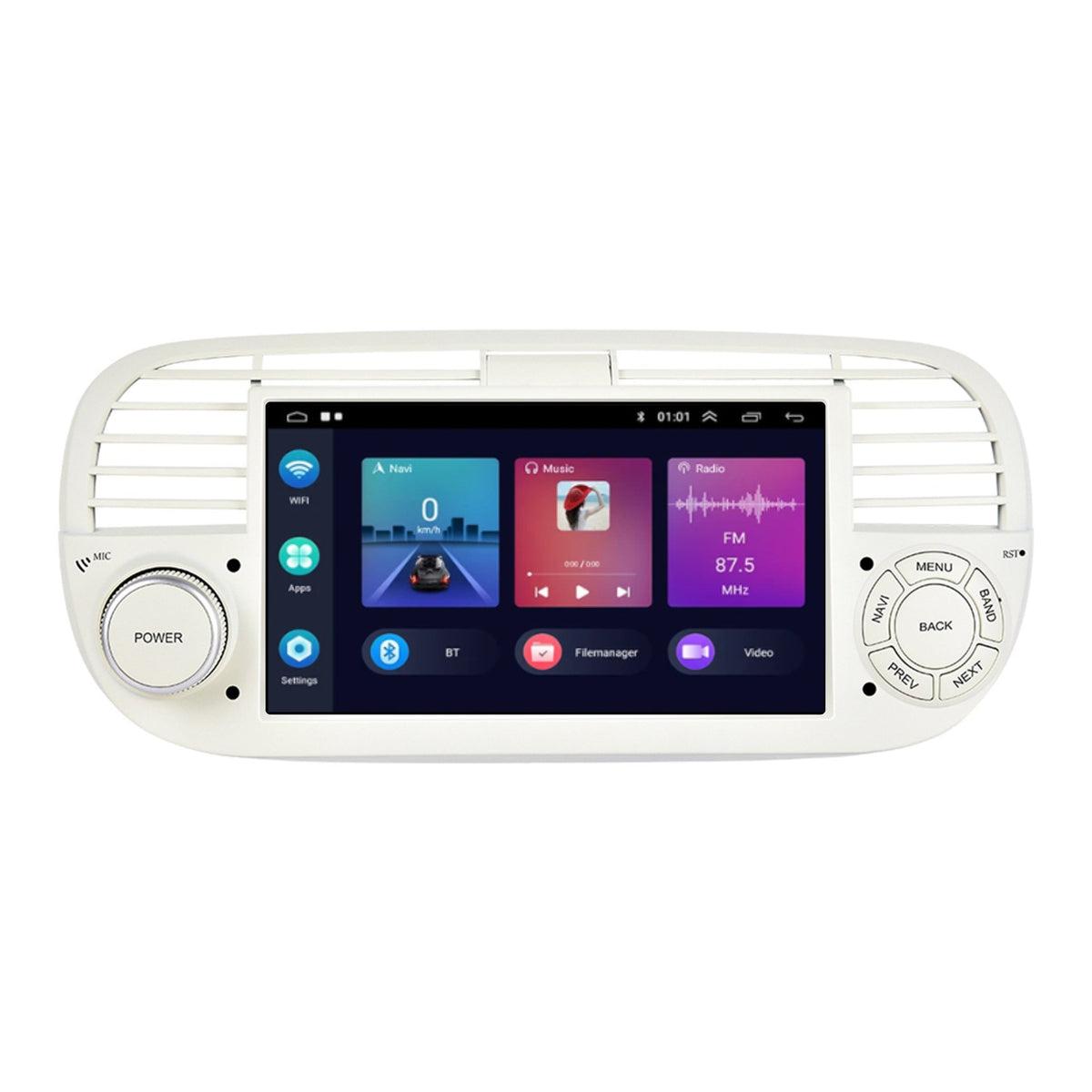 Denago DNG-1123W multimediasysteem voor Fiat 500 en 500 Abarth (2007–2015), afbeelding 6