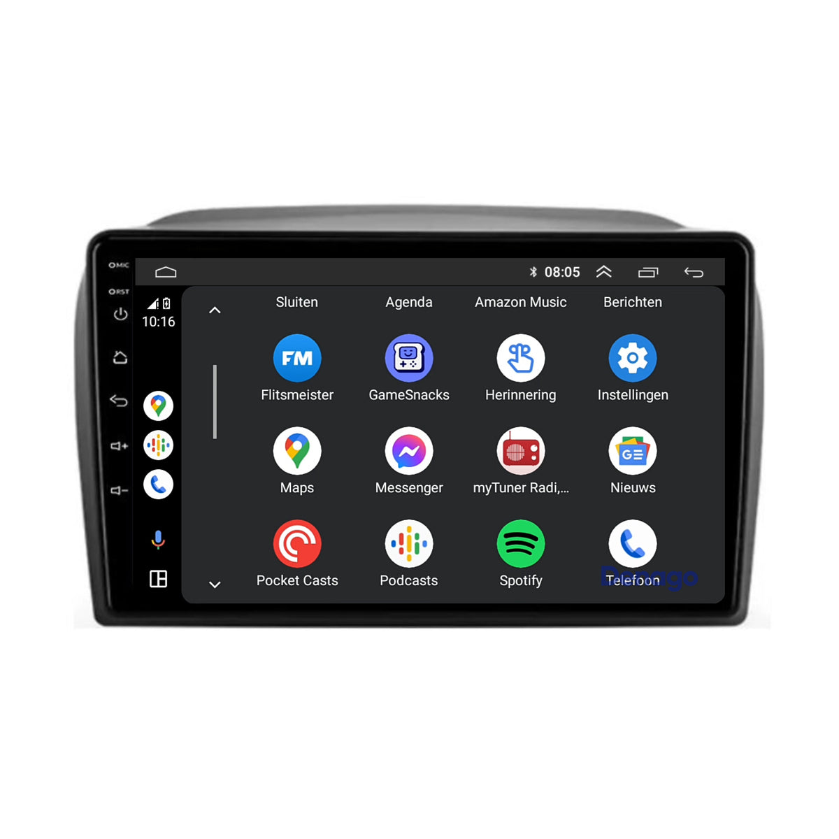 Denago DNG-A95 multimediasysteem voor Fiat Doblo (2010–2014), afbeelding 5
