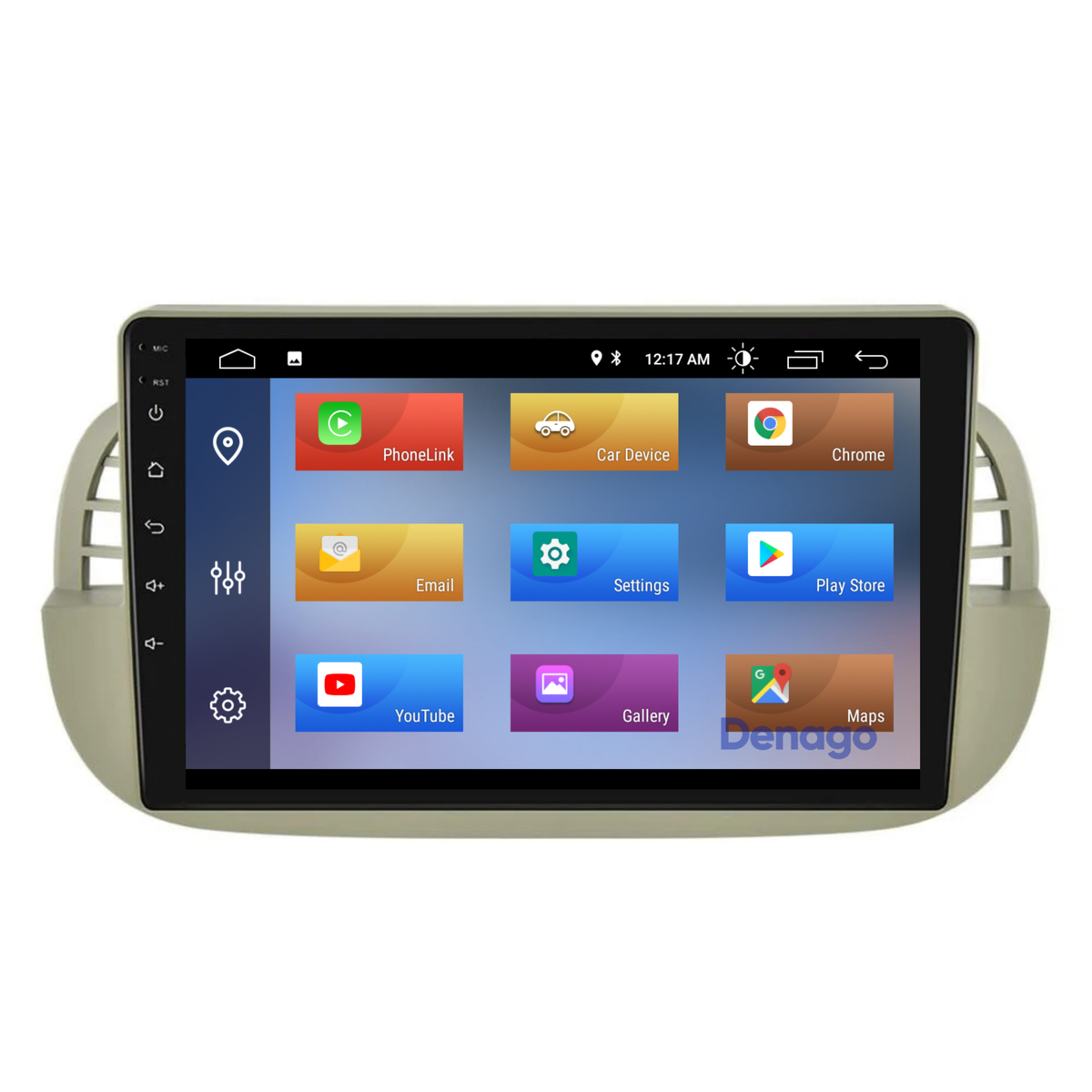 Denago DNG-A54 multimediasysteem voor Fiat 500 (2007–2015), afbeelding 2