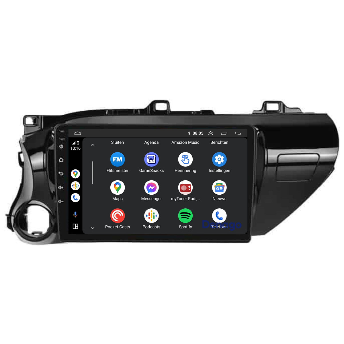 Denago DNG-A331 multimediasysteem voor Toyota Hilux (2015–2020), afbeelding 5