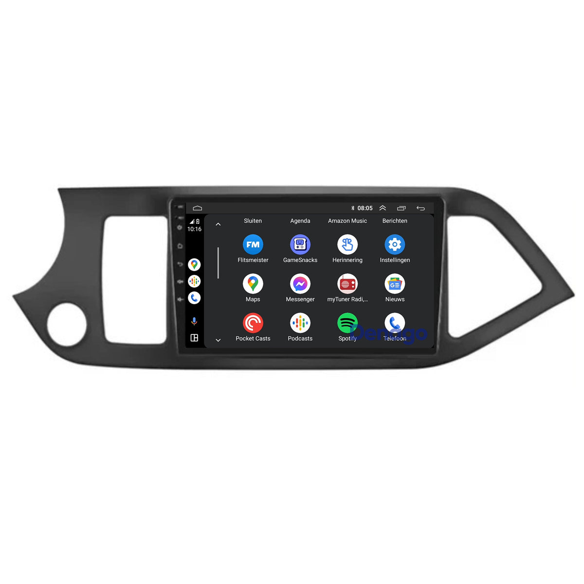 Denago DNG-A337 multimediasysteem voor Kia Picanto (2011–2016), afbeelding 5