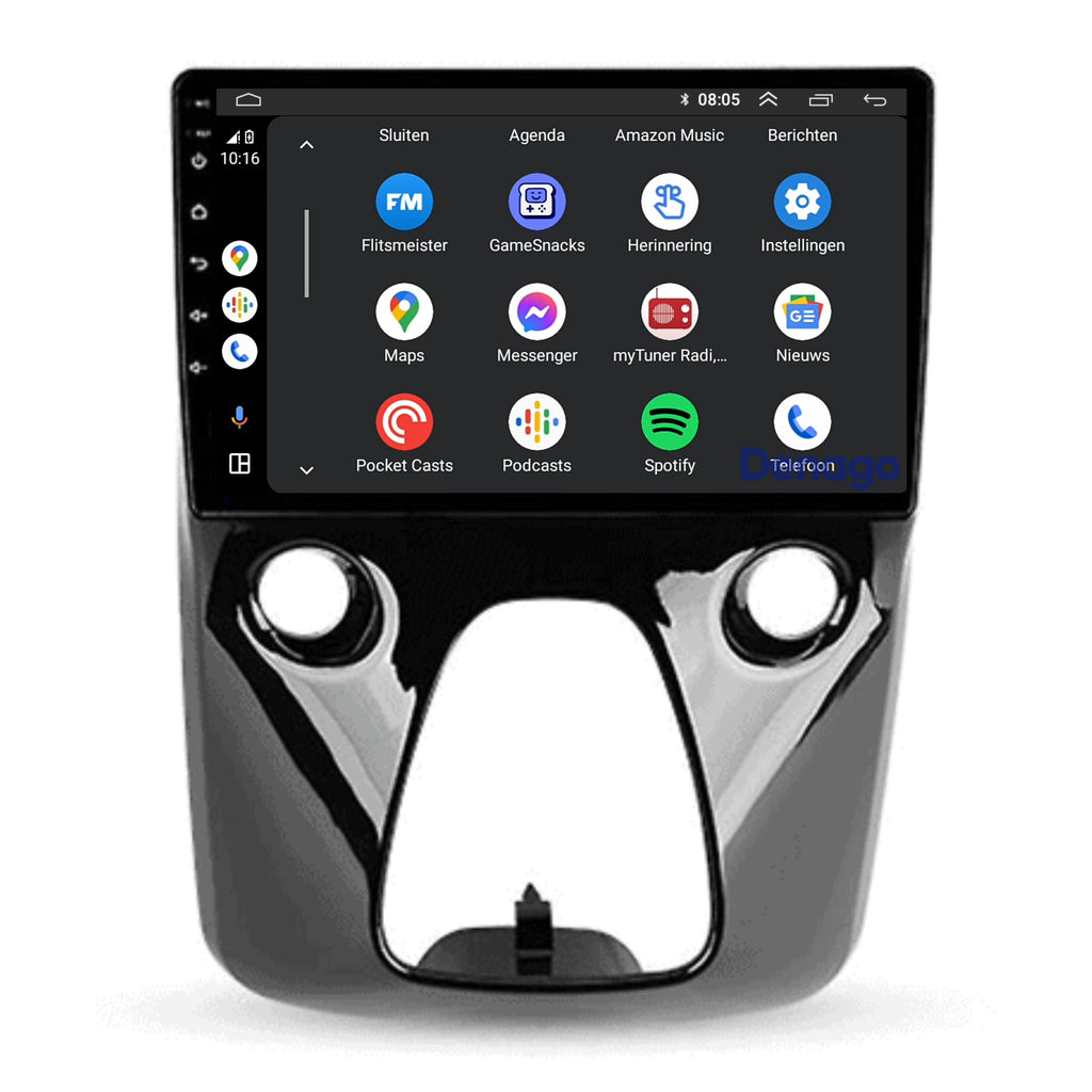 Denago DNG-A265 multimediasysteem voor Peugeot 108 (2014–2022), afbeelding 3