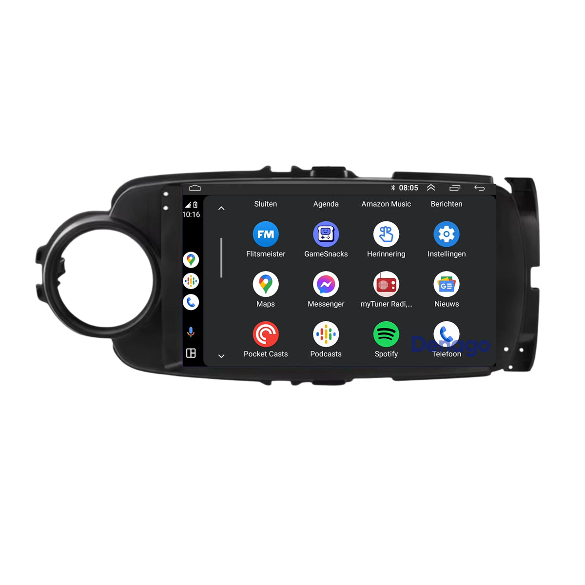 Denago DNG-A287 multimediasysteem voor Toyota Yaris (2011–2019), afbeelding 5