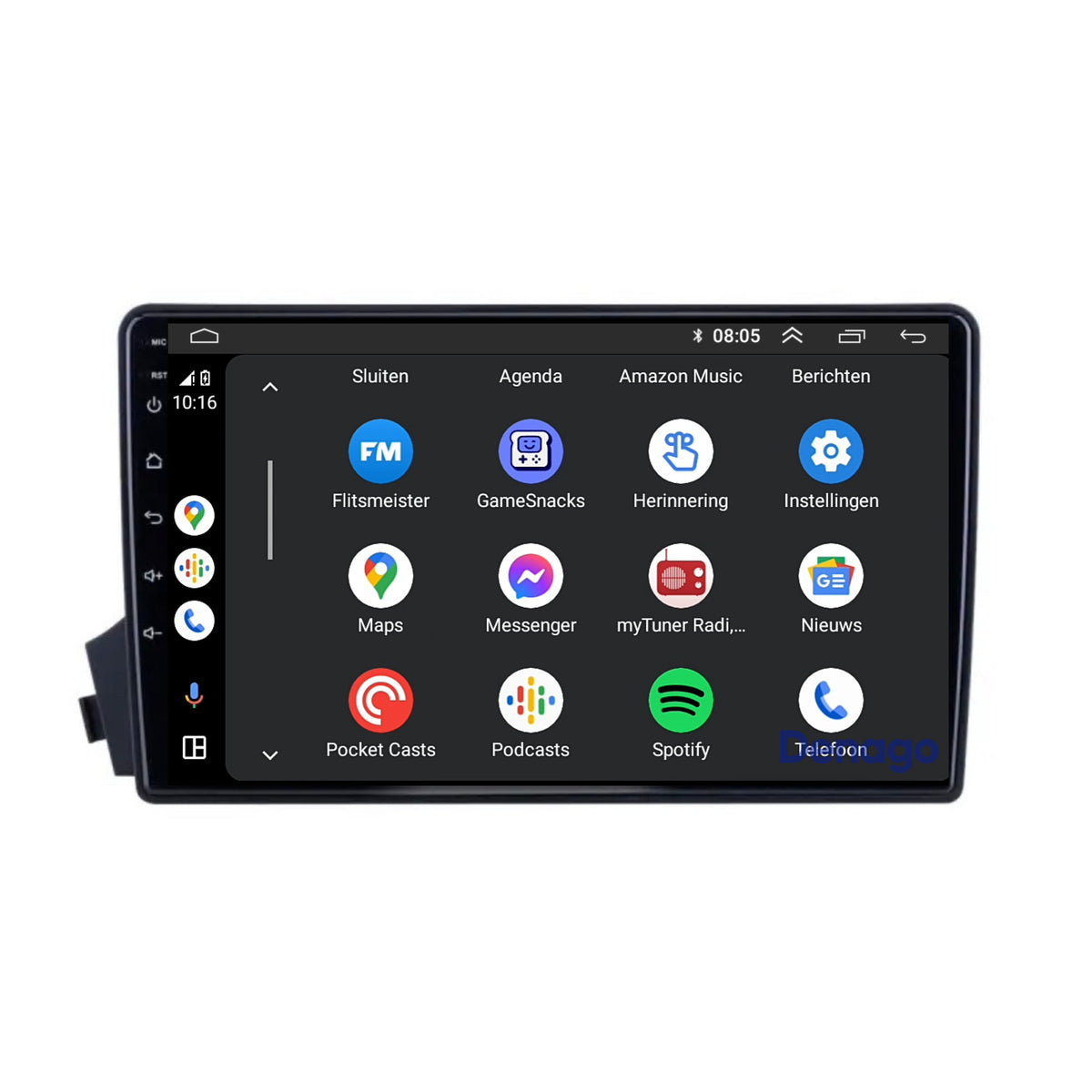 Denago DNG-A250 multimediasysteem voor SsangYong Actyon (2005–2011), afbeelding 3