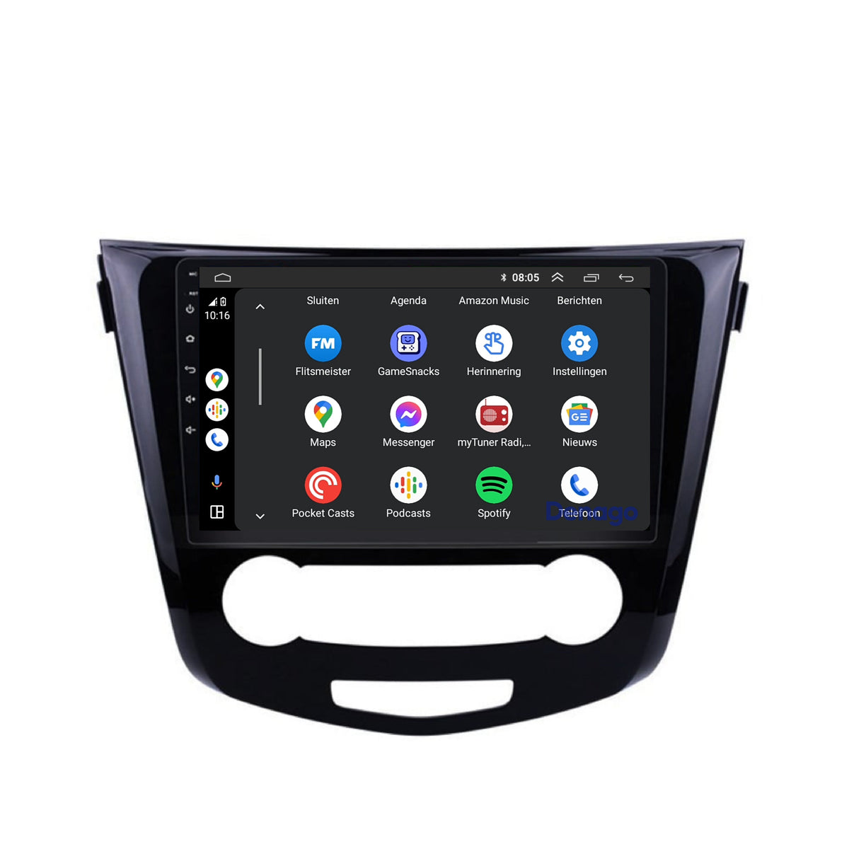 Denago DNG-A108 multimediasysteem voor Nissan Qashqai (2014–2021), afbeelding 5