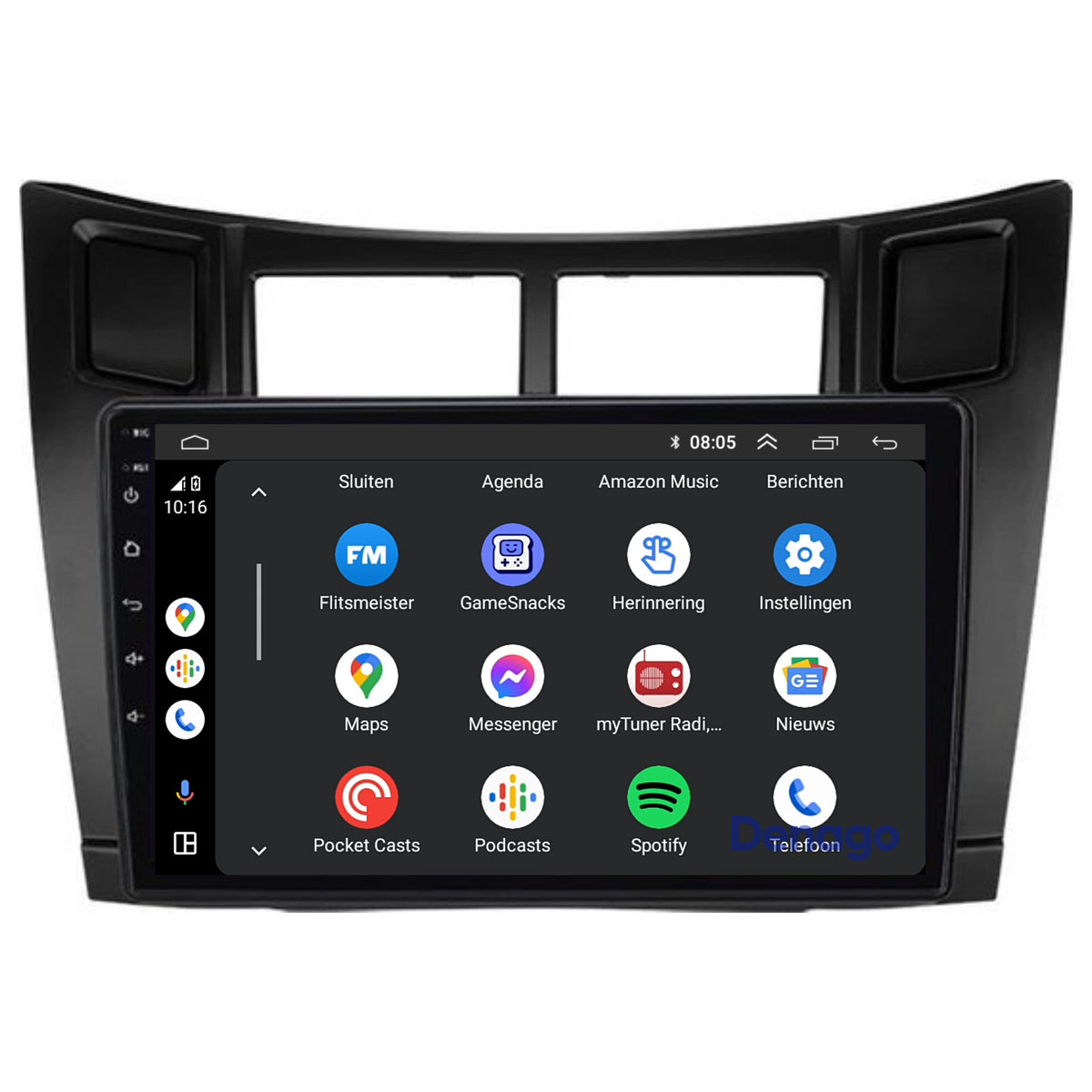 Denago DNG-A297 multimediasysteem voor Toyota Yaris (2005–2012), afbeelding 5