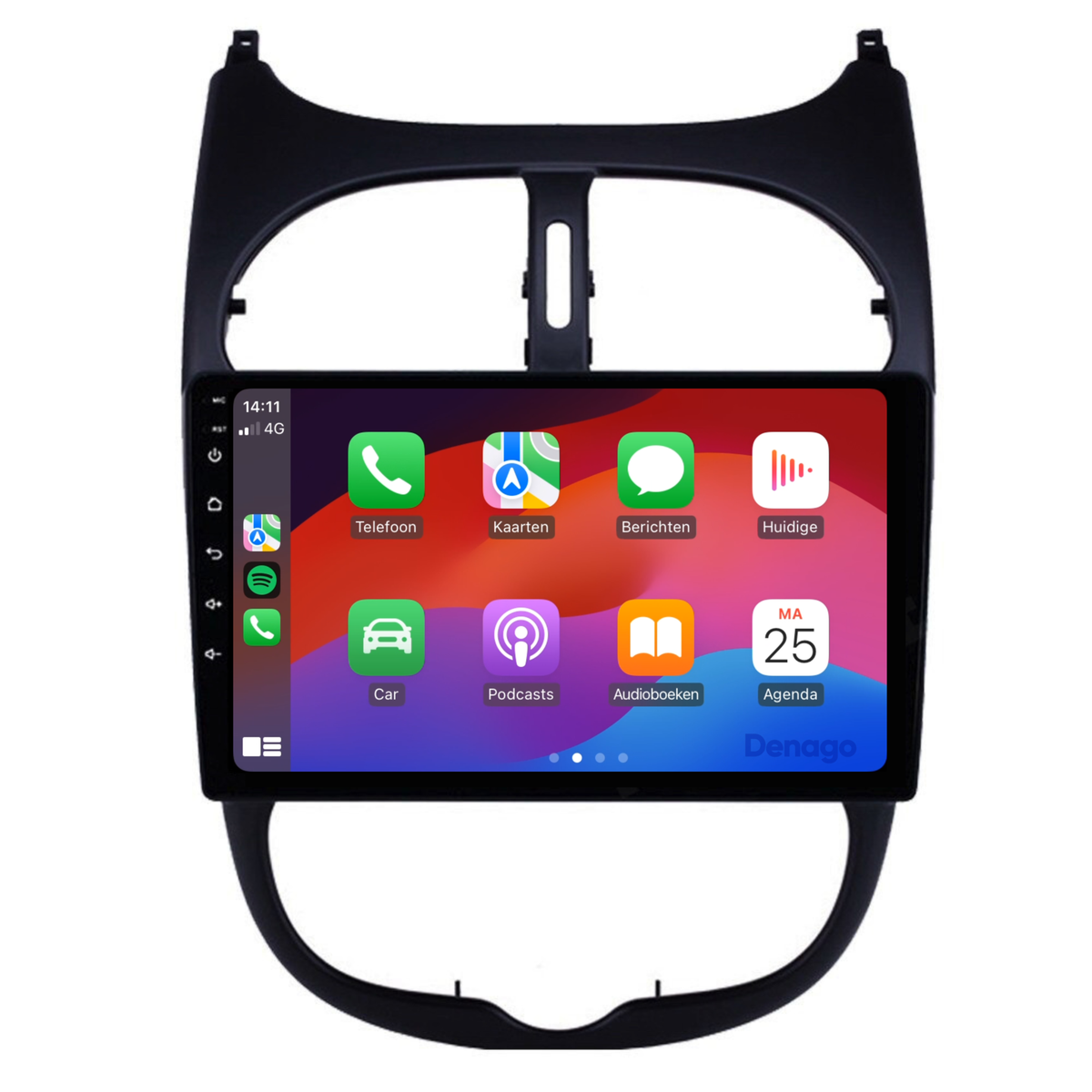 Denago DNG-A07 multimediasysteem voor Peugeot 206 (1998–2009)