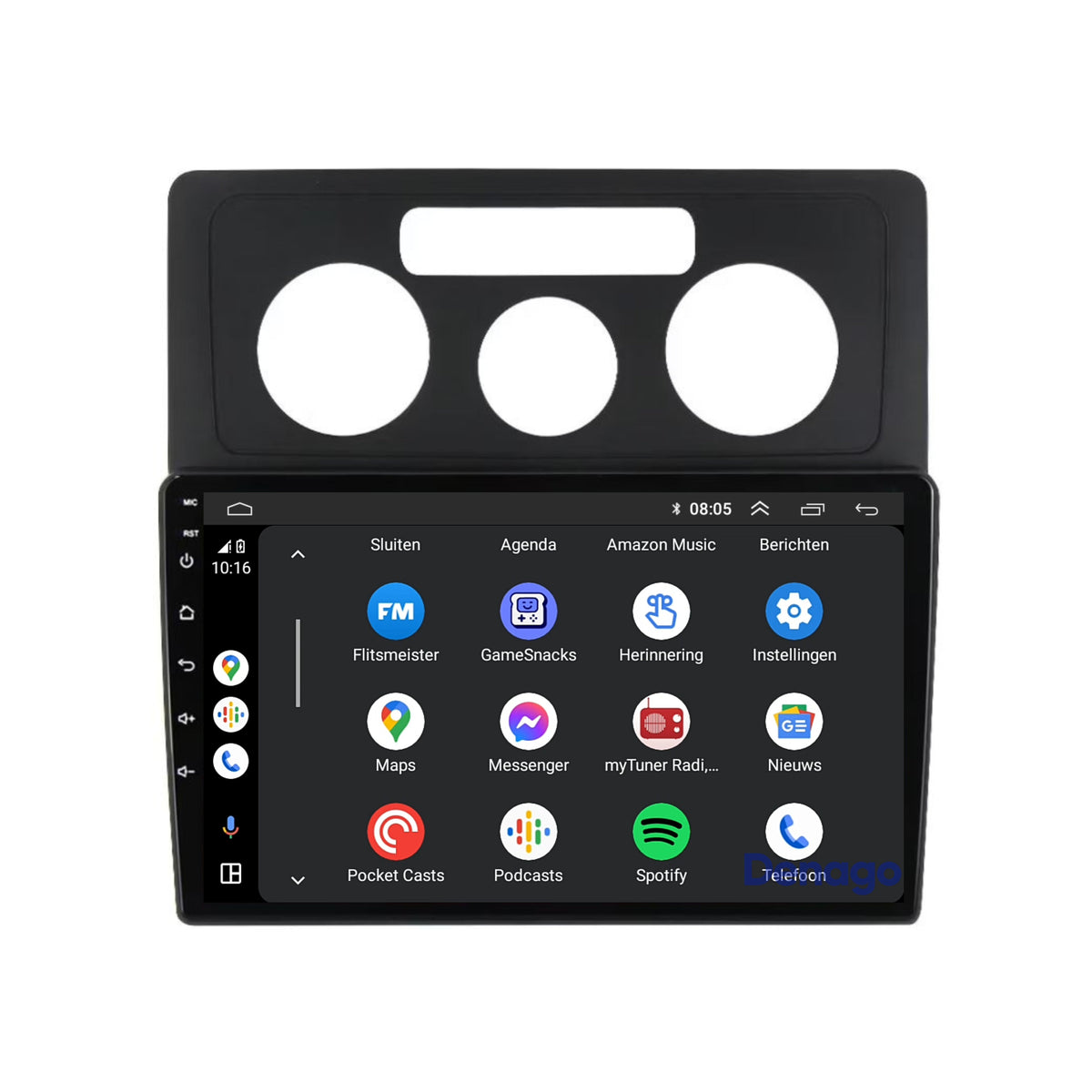 Denago DNG-A240 multimediasysteem voor Volkswagen Caddy (2004–2010), afbeelding 3