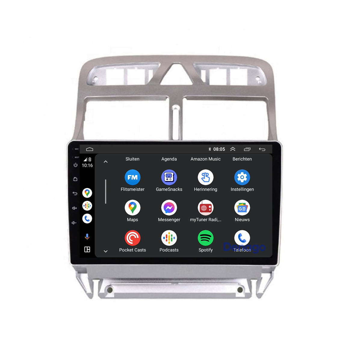 Denago DNG-A162 multimediasysteem voor Peugeot 307 (2001–2013), afbeelding 5