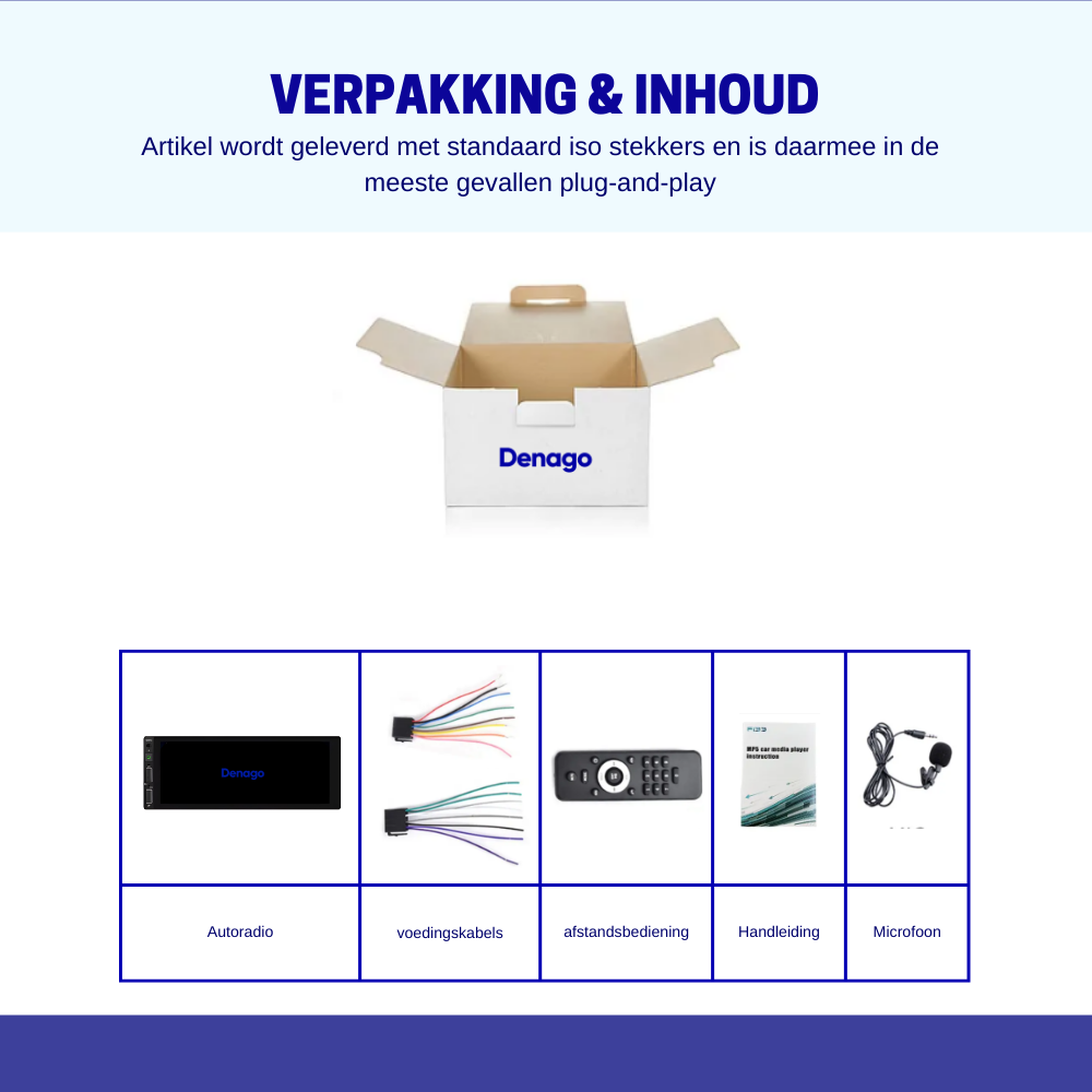 Denago DNG-1146 universele 1-DIN autoradio, afbeelding 5