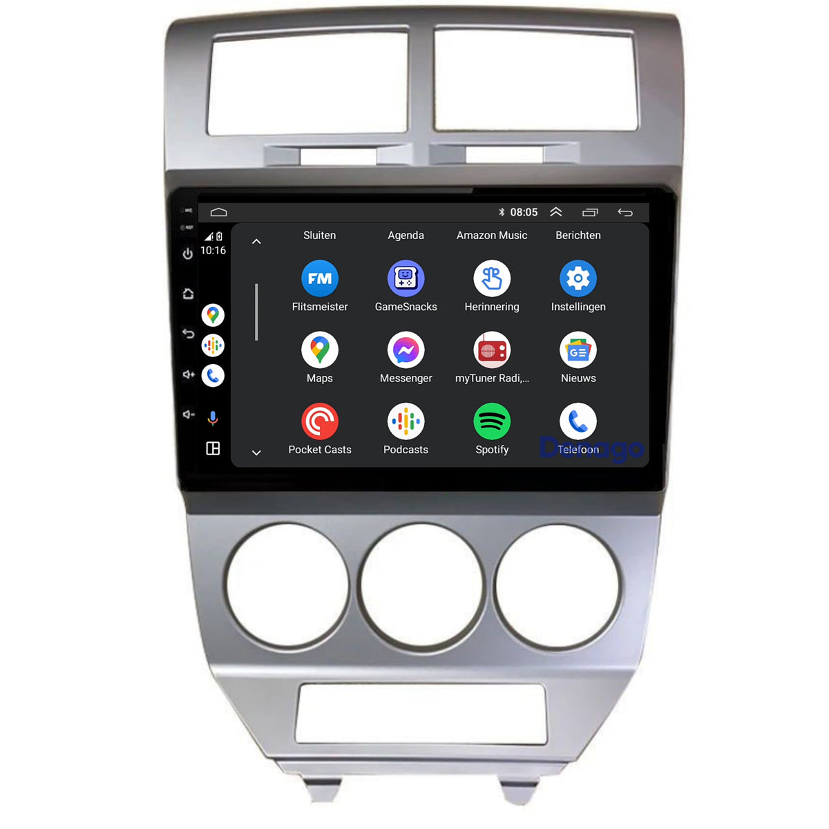 Denago DNG-A323 multimediasysteem voor Dodge Caliber (2006–2010), afbeelding 5