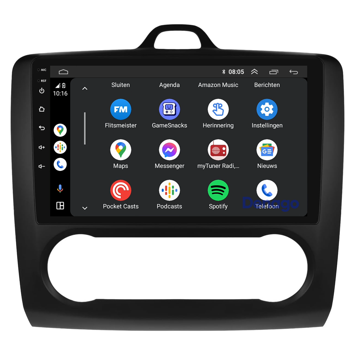 Denago DNG-A283 multimediasysteem voor Ford Focus (2004–2011), afbeelding 6