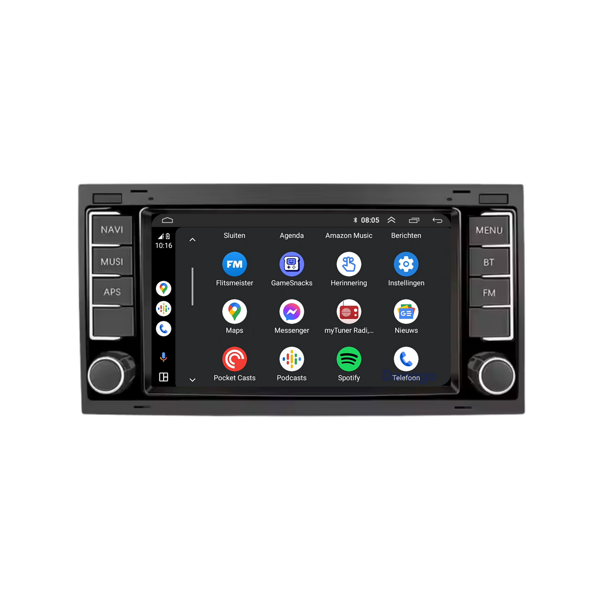 Denago DNG-1126 multimediasysteem voor Volkswagen California T5, Multivan T5 en Touareg (2002–2011), afbeelding 5