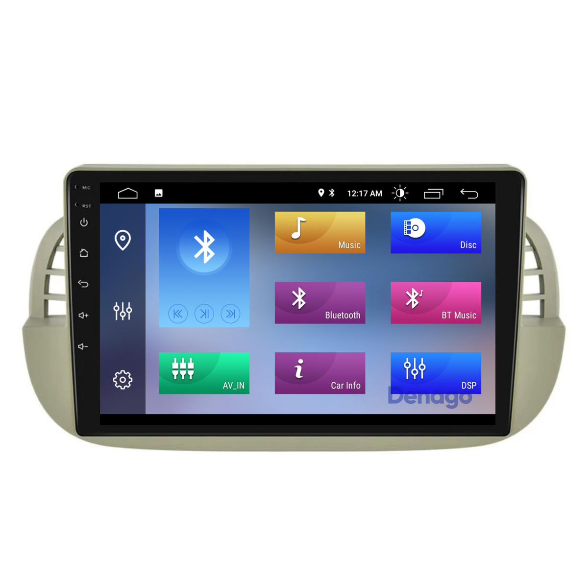 Denago DNG-A54 multimediasysteem voor Fiat 500 (2007–2015), afbeelding 3