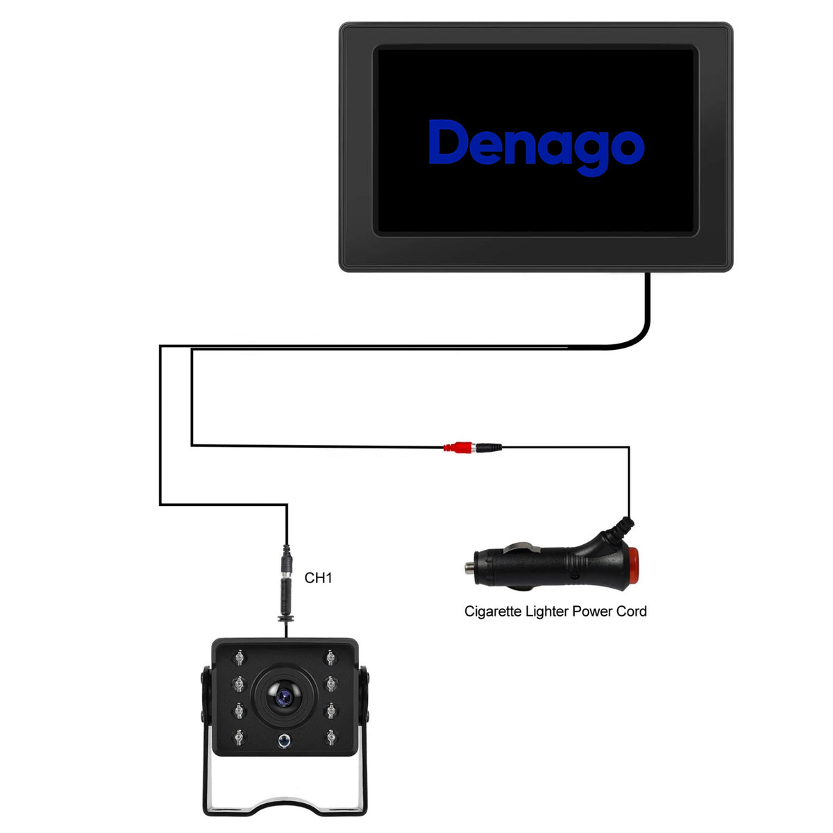 Denago DNG-0371 monitor voor achteruitrijcamera, afbeelding 4