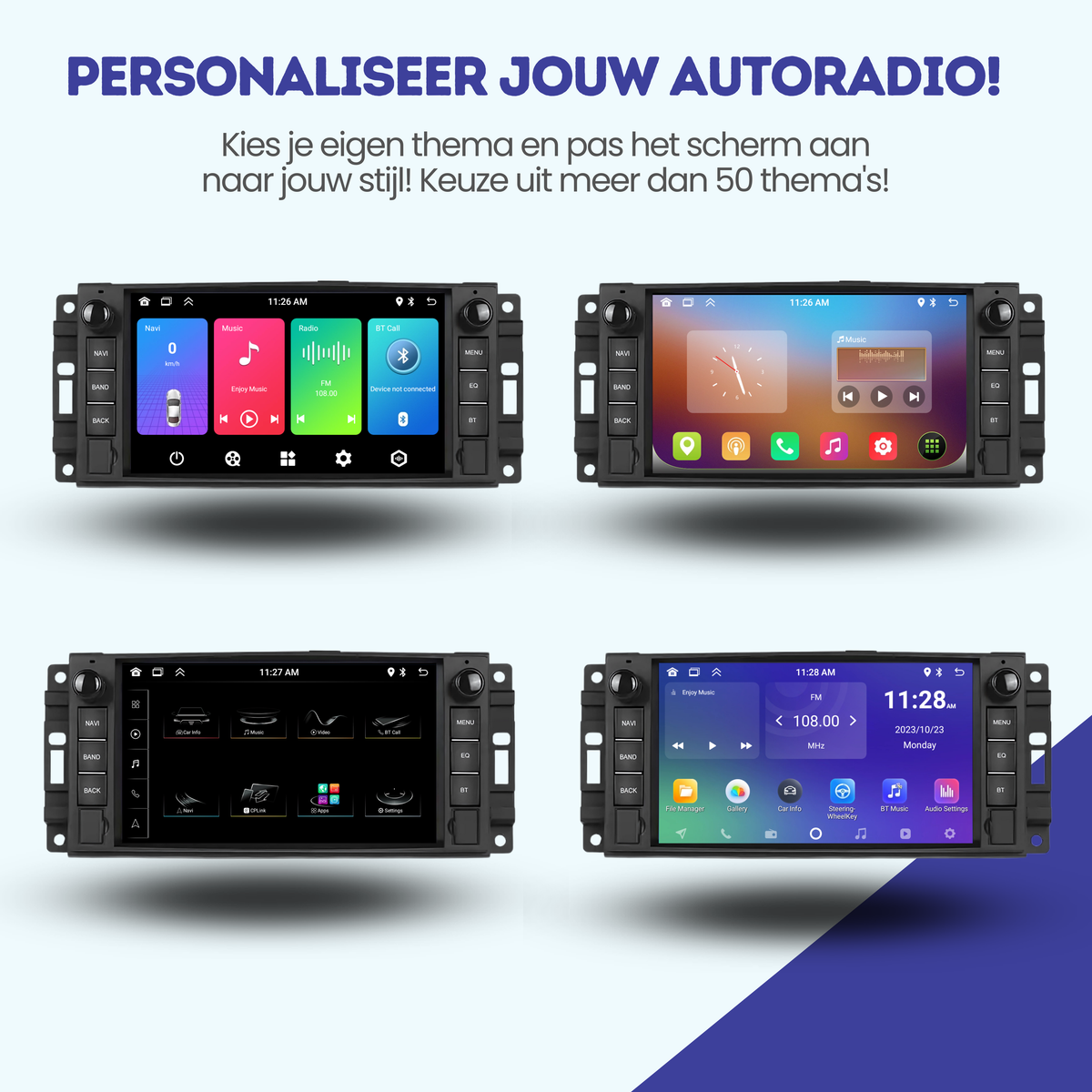 Denago DNG-2706 multimediasysteem voor Jeep Commander, Compass, Grand Cherokee en meer (2007–2018), afbeelding 8