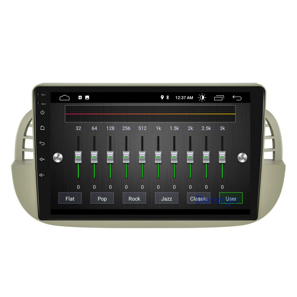Denago DNG-A54 multimediasysteem voor Fiat 500 (2007–2015), afbeelding 8