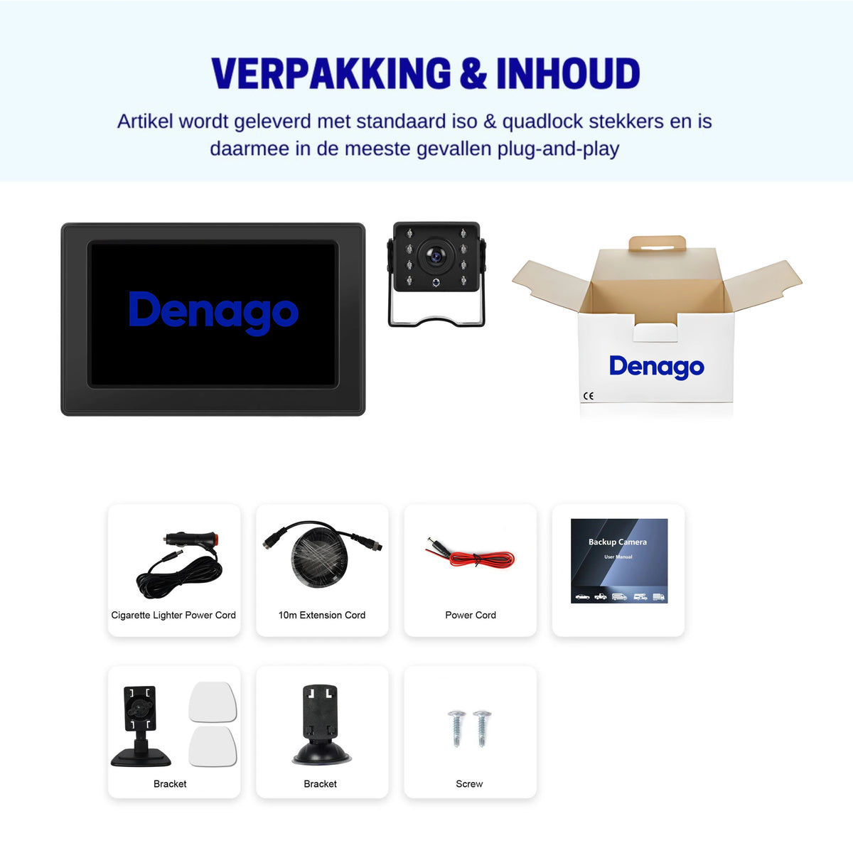 Denago DNG-0371 monitor voor achteruitrijcamera, afbeelding 5