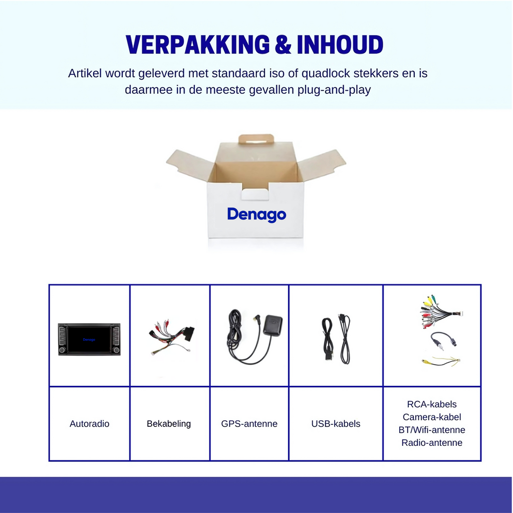 Denago DNG-1119 multimediasysteem voor Volkswagen California T5, Multivan T5 en Touareg (2002–2011), afbeelding 7