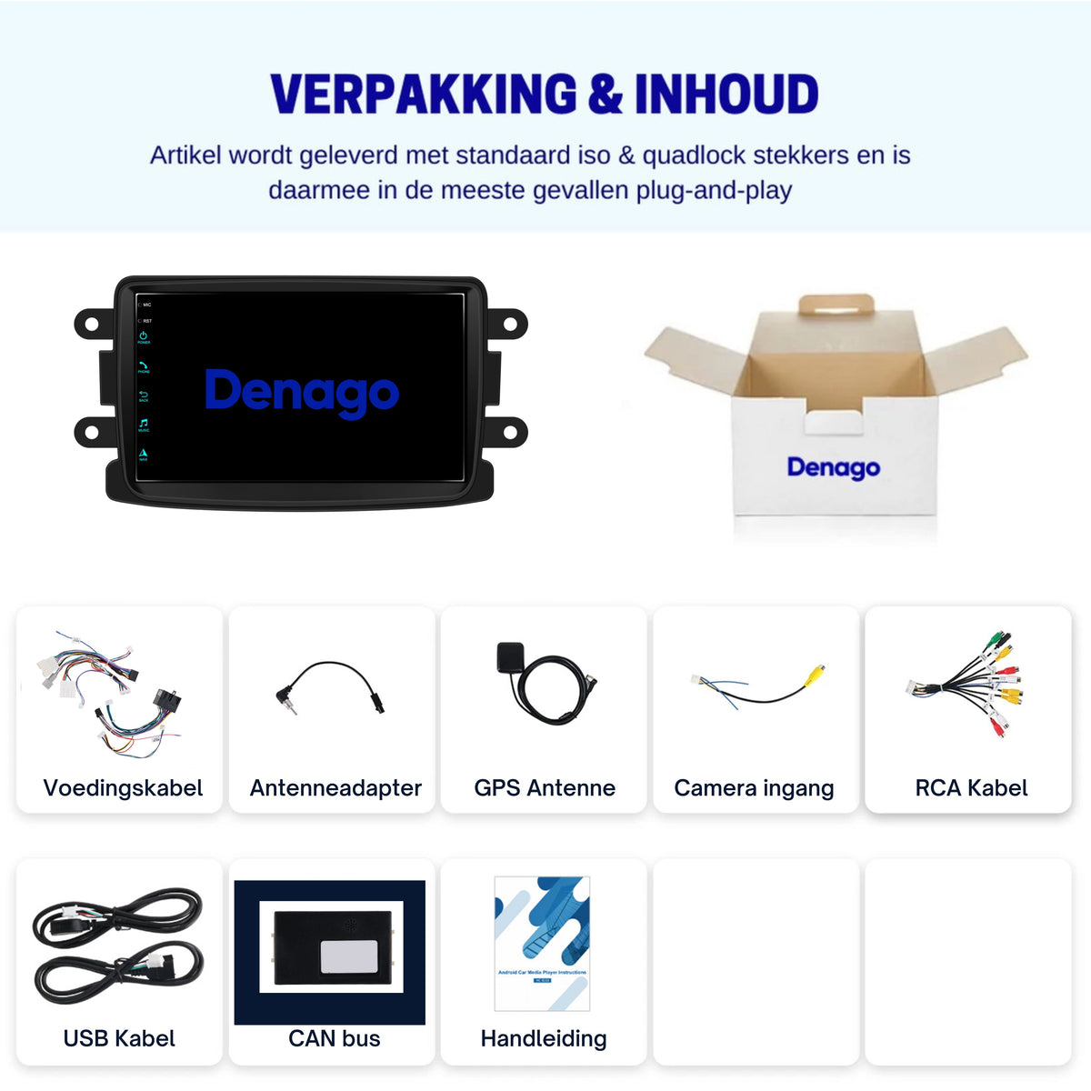 Denago DNG-1133 multimediasysteem voor Dacia Duster (2013–2020), afbeelding 7