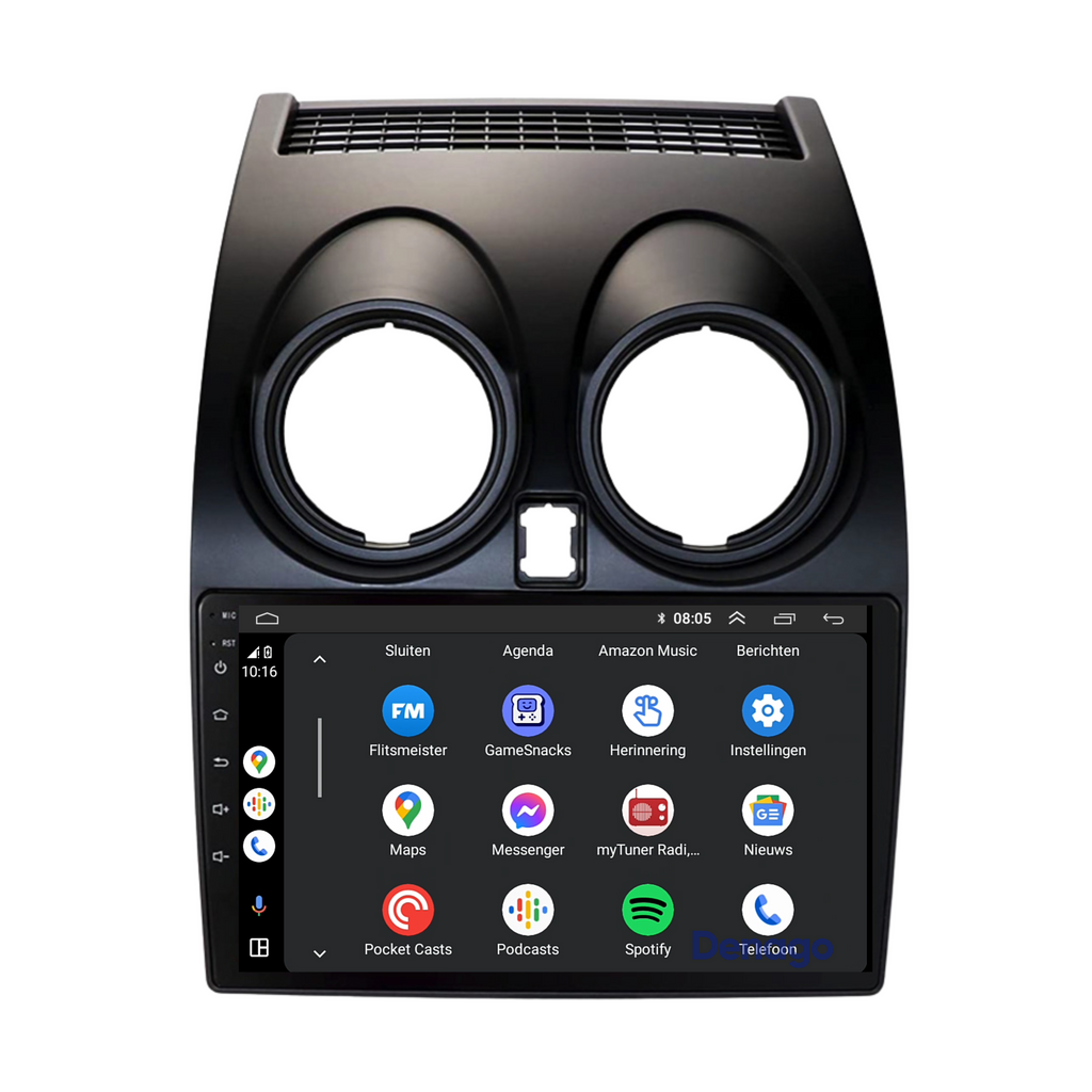 Denago DNG-A28 multimediasysteem voor Nissan Qashqai (2007–2013), afbeelding 3