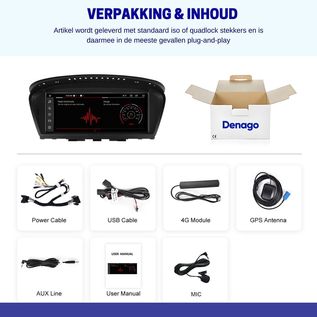 Denago DNG-1191 multimediasysteem voor BMW 5 Serie (2003–2010), afbeelding 8