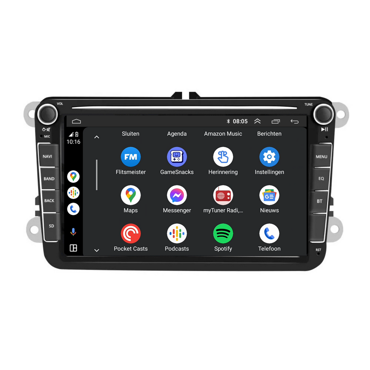 Denago DNG-0811 multimediasysteem voor Volkswagen Caddy, Eos, Golf 5 en meer (2003–2015), afbeelding 3
