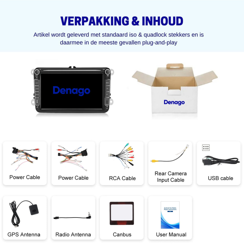 Denago DNG-1160-T6 multimediasysteem voor Volkswagen Multivan T6 en Transporter T6 (2015–2019), afbeelding 7