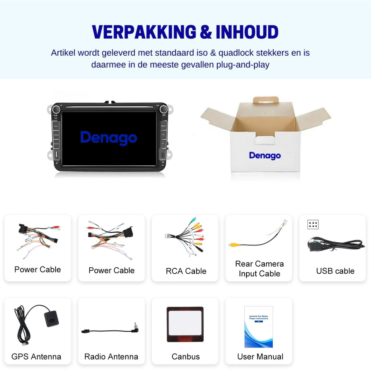 Denago DNG-1160-T6 multimediasysteem voor Volkswagen Multivan T6 en Transporter T6 (2015–2019), afbeelding 7