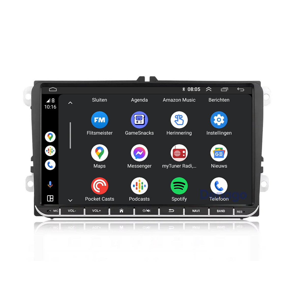 Denago DNG-3041 multimediasysteem voor Volkswagen Amarok, Beetle, Caddy en meer (2003–2020), afbeelding 4