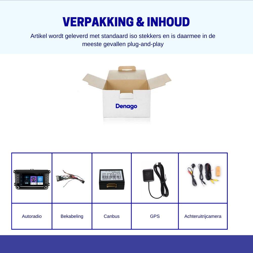 Denago DNG-0711-T6 multimediasysteem voor Volkswagen Multivan T6 en Transporter T6 (2015–2019), afbeelding 5