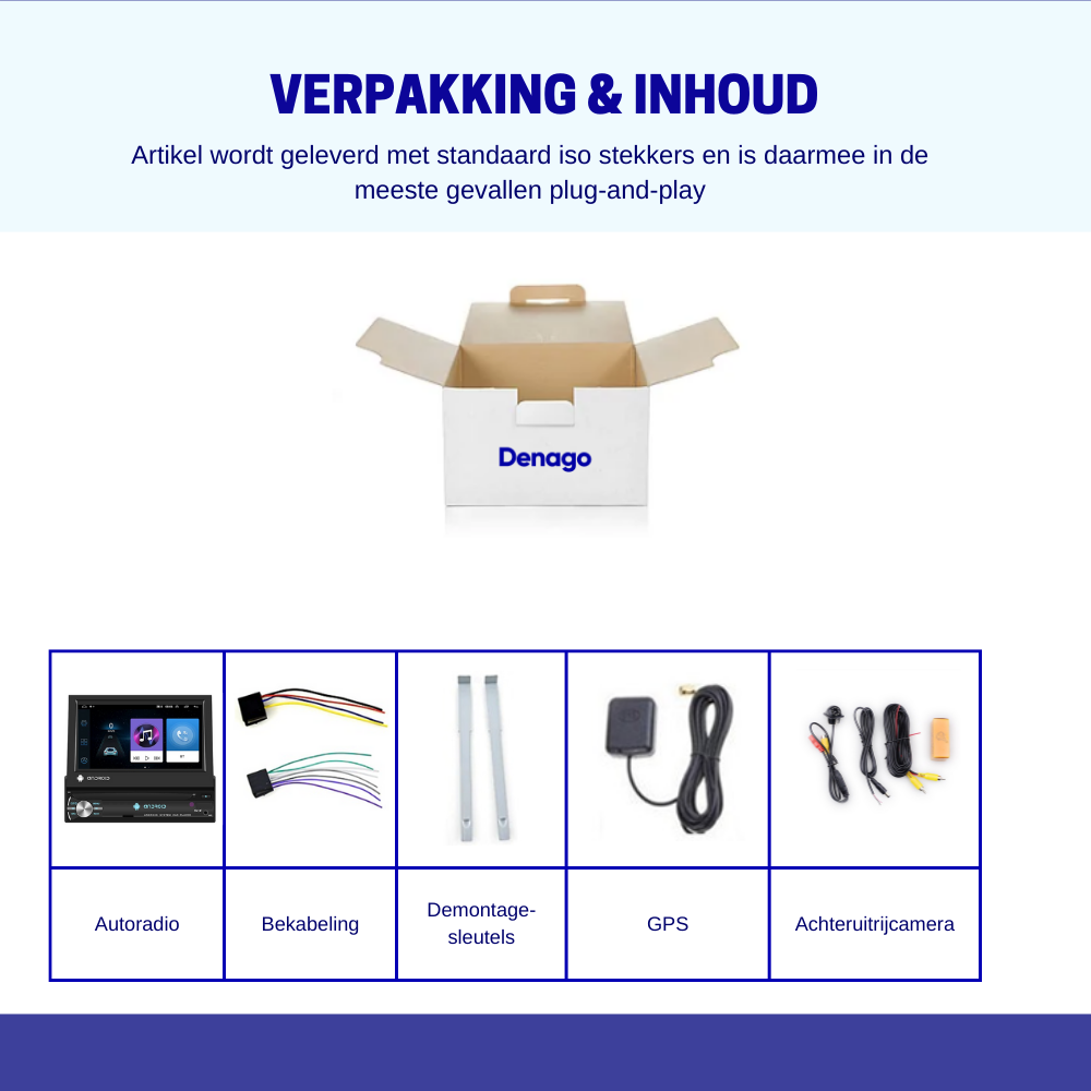 Denago DNG-0148 universele 1-DIN autoradio, afbeelding 10