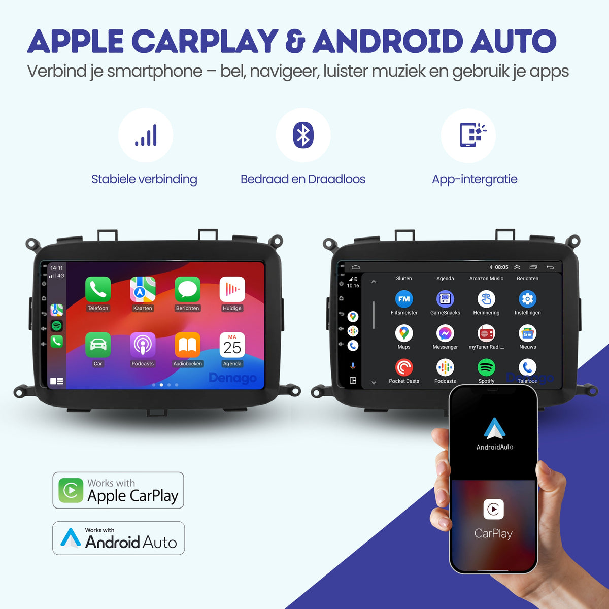 Denago DNG-A180 multimediasysteem voor Kia Carens (2013–2019), afbeelding 2