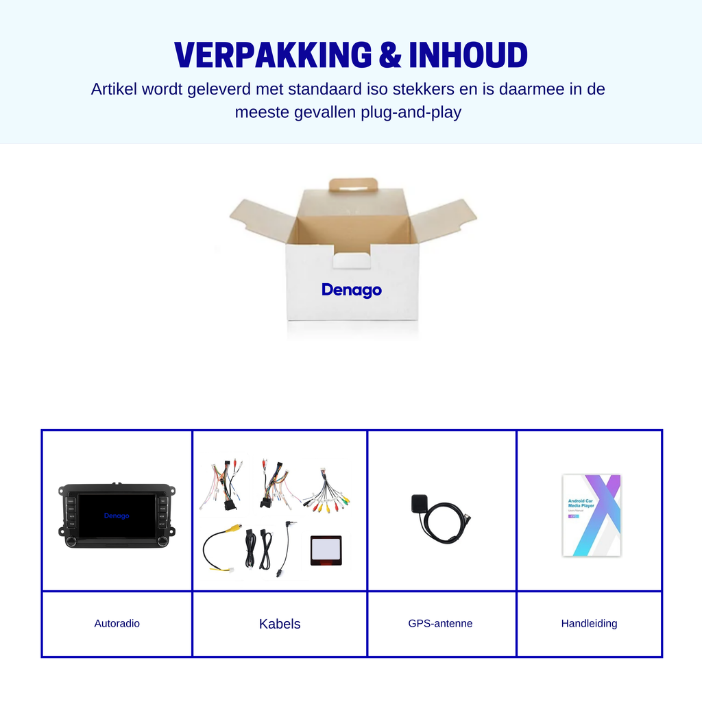 Denago DNG-2766-T6 multimediasysteem voor Volkswagen Multivan T6 en Transporter T6 (2015–2019), afbeelding 8