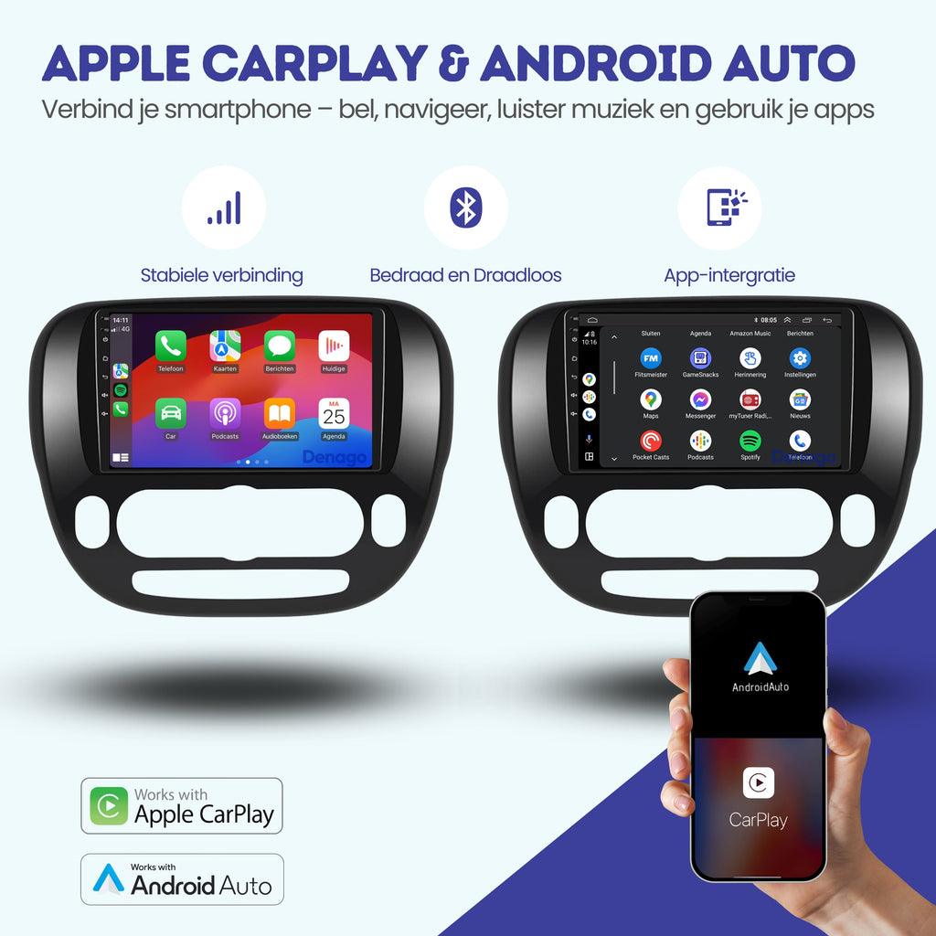Denago DNG-A198 multimediasysteem voor Kia Soul (2014–2018), afbeelding 2